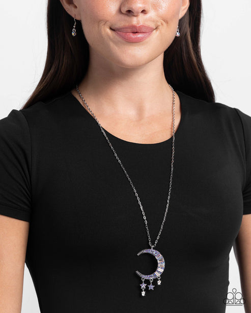 Lunar purple necklace