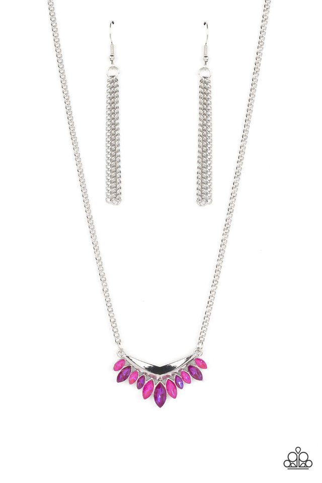 Flash of fringe necklace