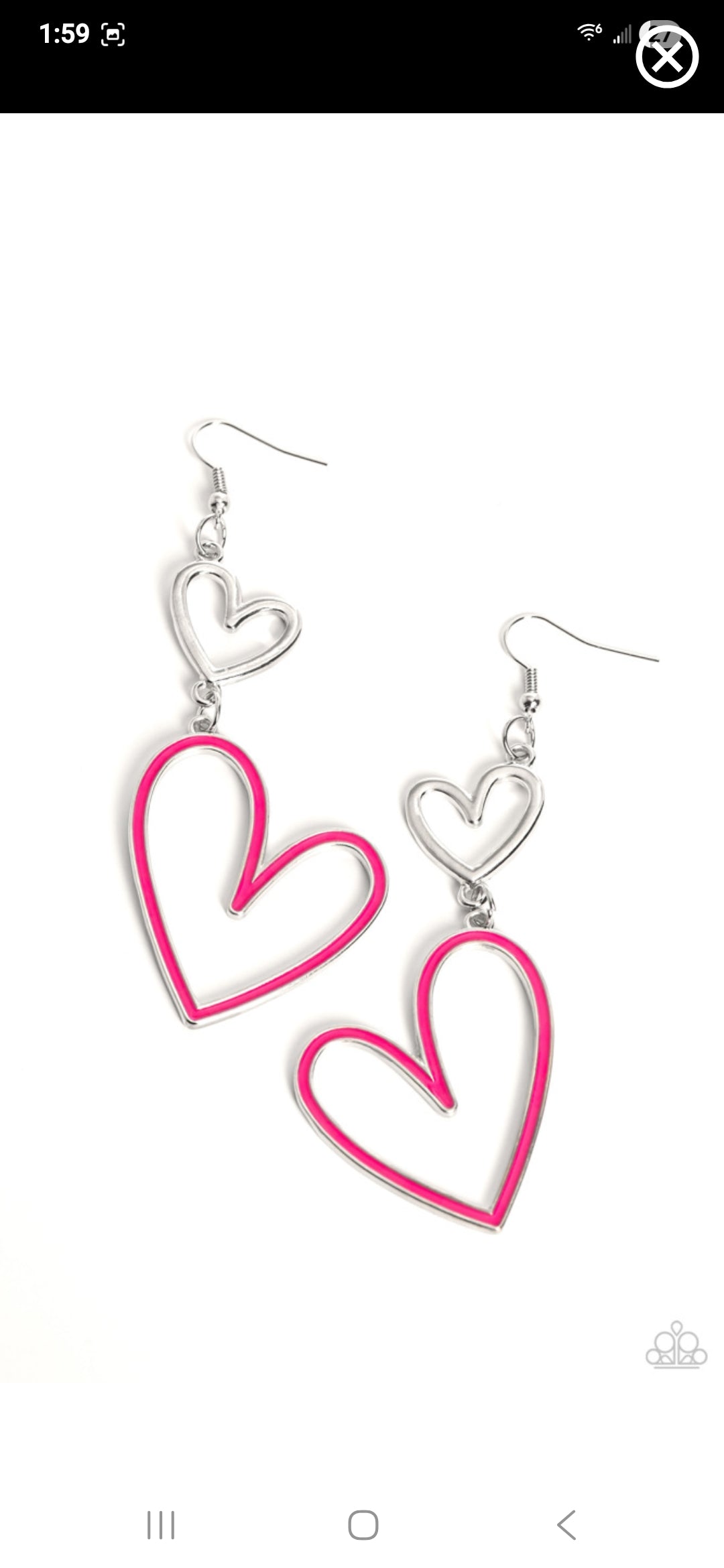 Pristine pink earrings