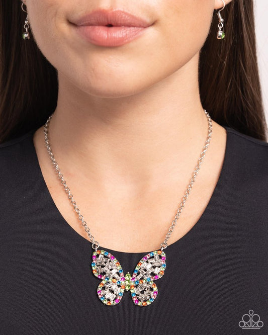 Aerial academy butterfly necklace