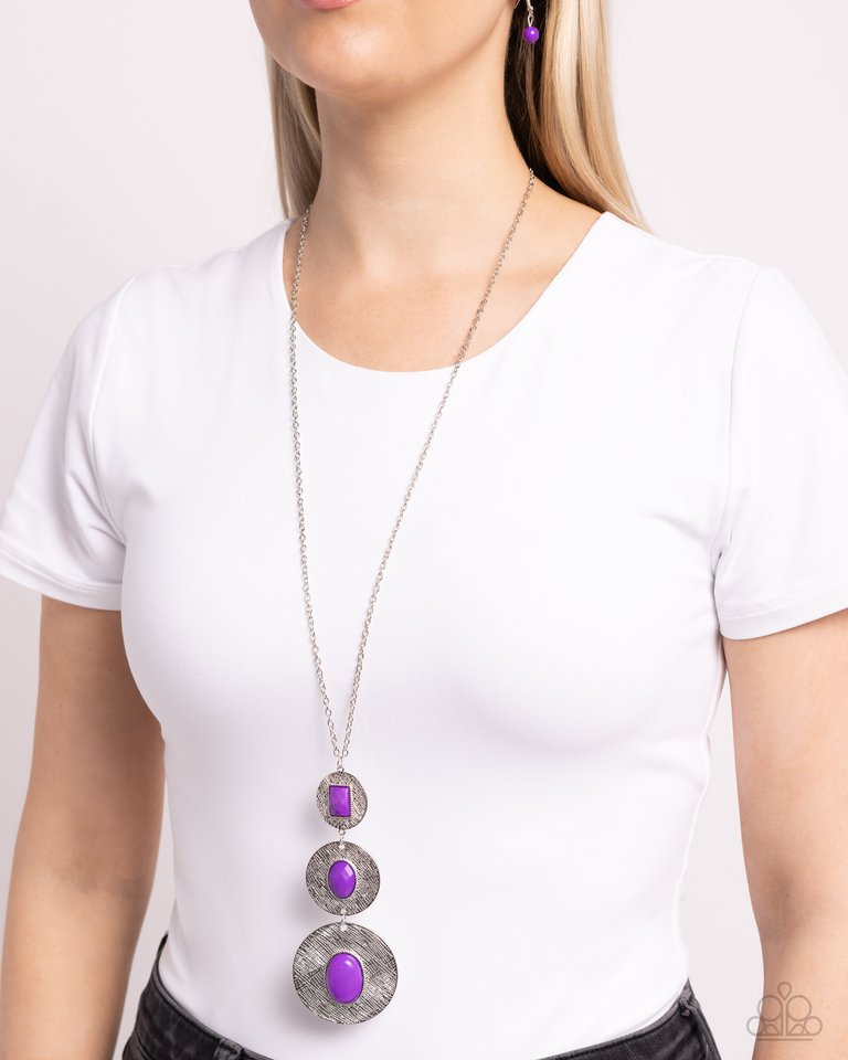 Trendsetter purple necklace