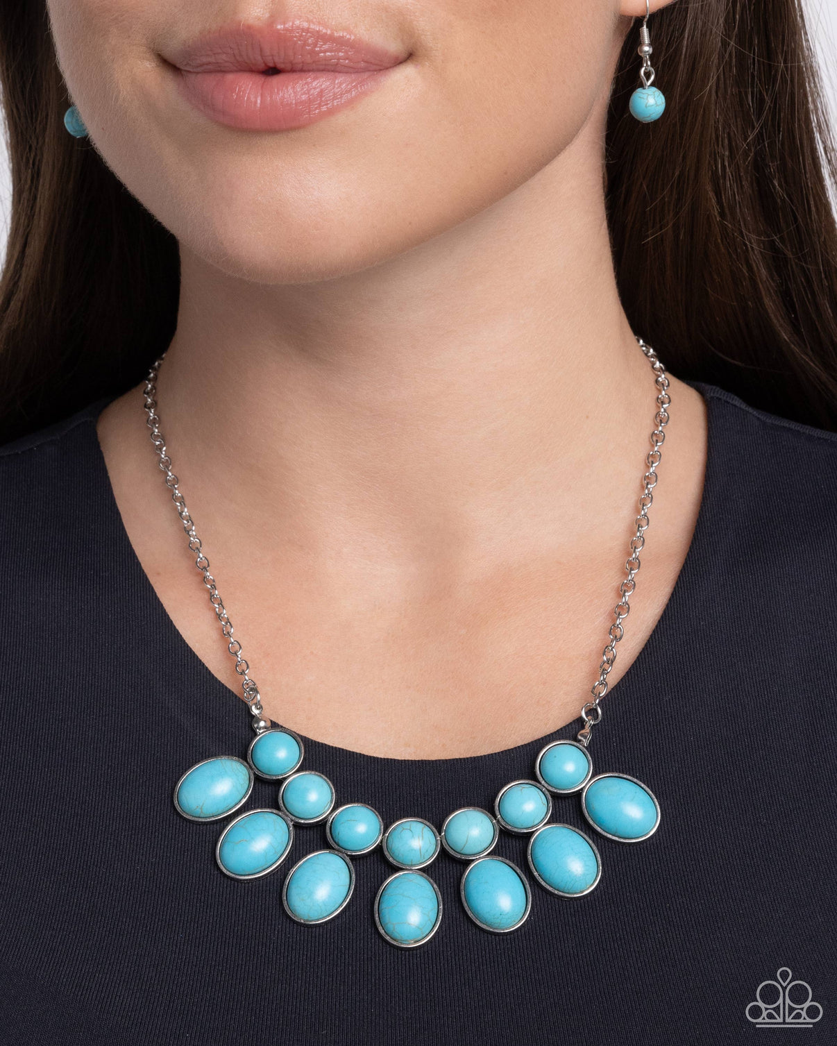 Impact blue necklace