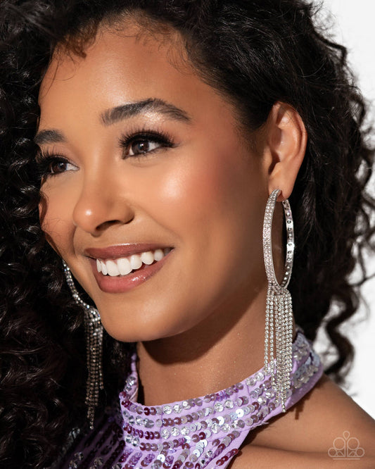 Jaw dropping white earrings