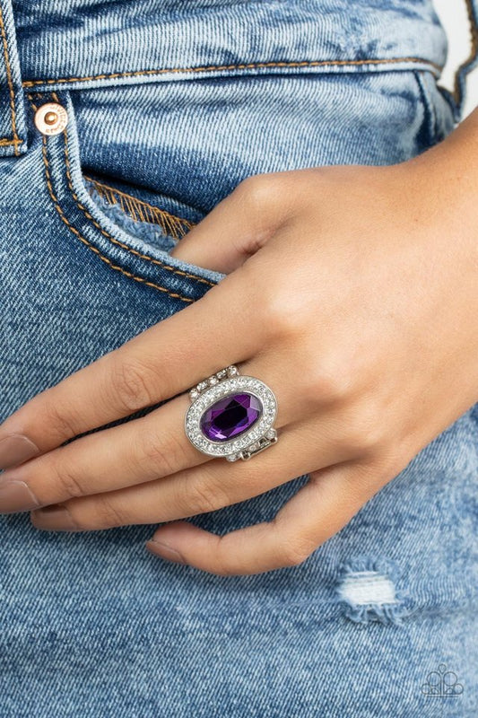 Always oval purple ring