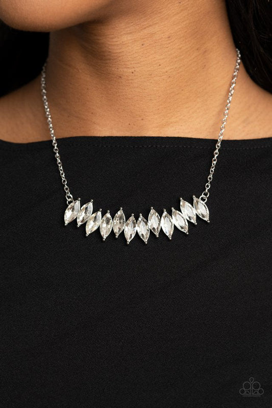 Icy white necklace