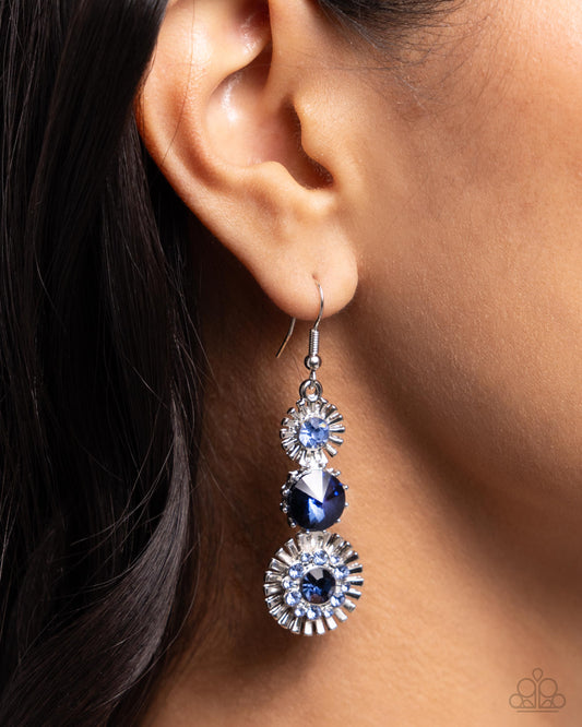 Dedicated blue earrings