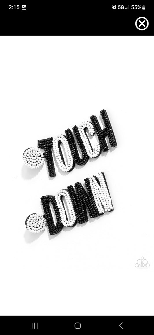Touch down earrings
